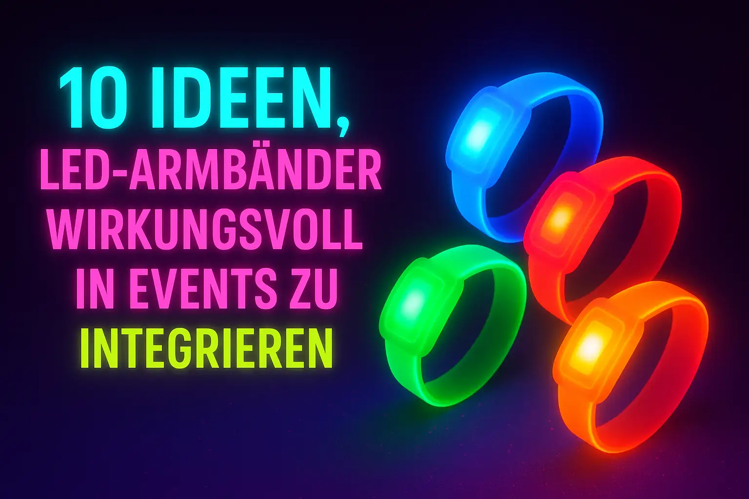 10 Ideen, LED-Armbänder wirkungsvoll in Events zu integrieren