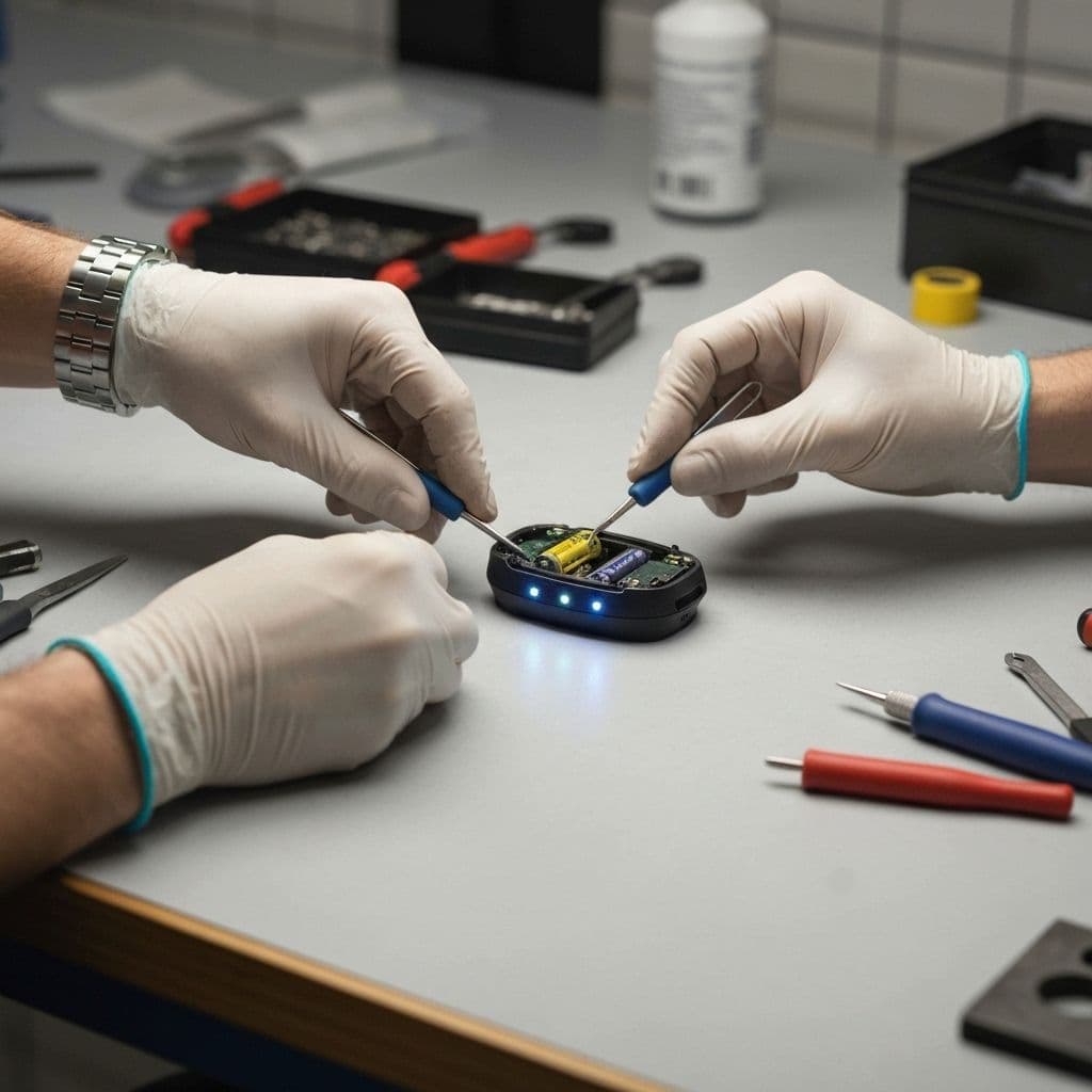 Batterietausch in der Werkstatt