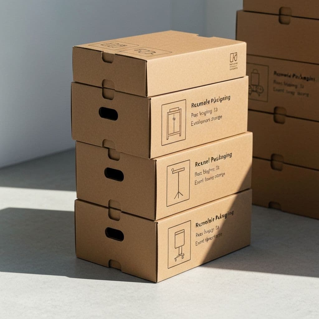 Nachhaltige Verpackung und Versandkartons